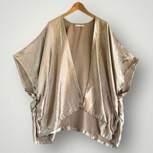 🎉5 for $45 🎉 Do Everything In Love Golden Kimono Open Top One Size S,M,L,XL